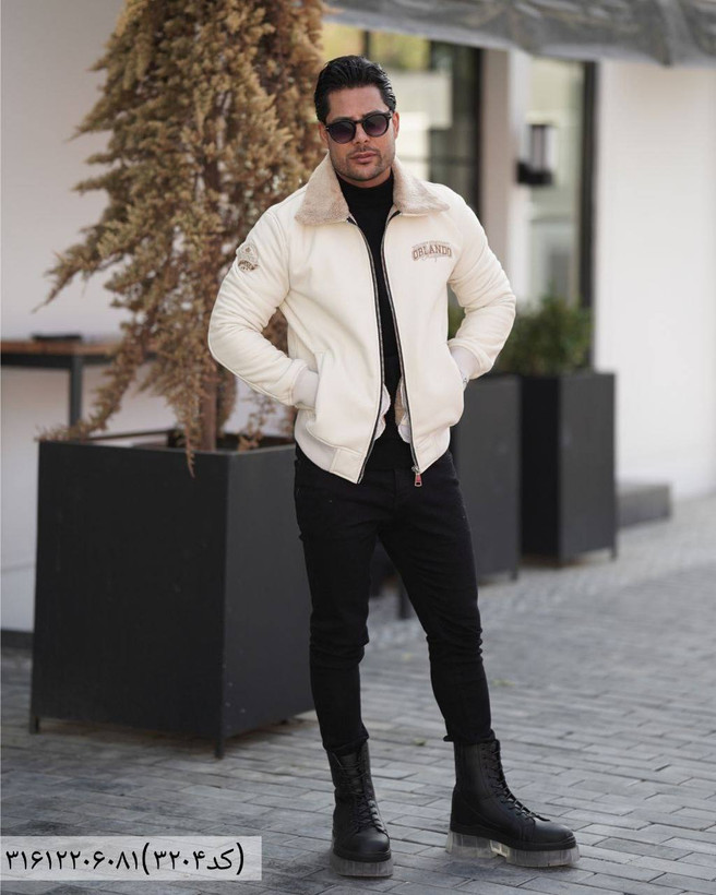 کاپشن مردانه مکوئین مدل بوفالو جنس چرم