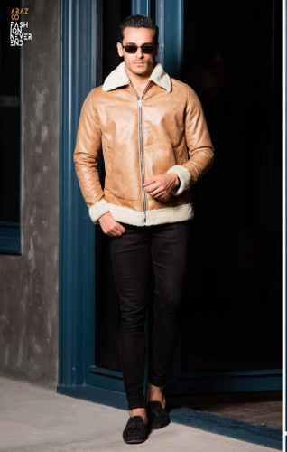 کاپشن بوفالوجنس چرم