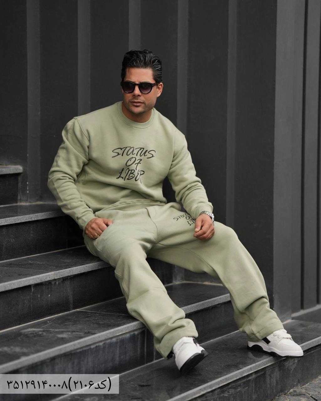 ست دورس شلوار مردانه مکوئین مدل بگ جنس پنبه سه نخ