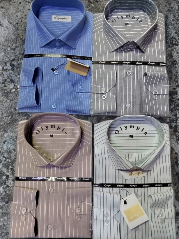 پیراهن مردانه المپیک دیپلمات راه راه نخ جواهربافت