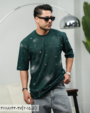 تی شرت مردانه مکویین مدل باکسی آستین کوتاه پنبه