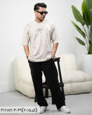 تی شرت مردانه مکویین مدل باکسی آستین کوتاه پنبه