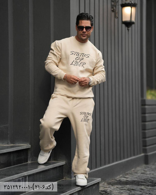 ست دورس شلوار مردانه مکوئین مدل بگ جنس پنبه سه نخ