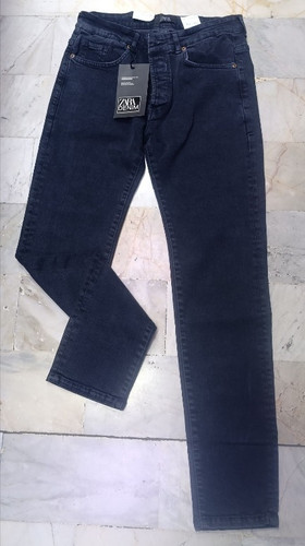 شلوار لی مردانه راسته Slim تمام کش پارچه پر -کد41079