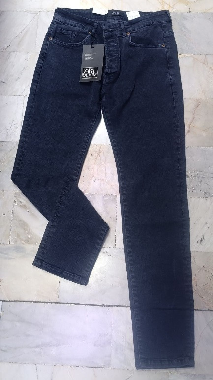 شلوار لی مردانه راسته Slim تمام کش پارچه پر -کد41079
