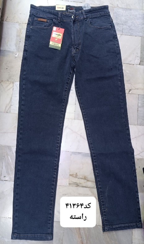 شلوار لی مردانه رنگلر ساده راسته کلاسیک کد41364